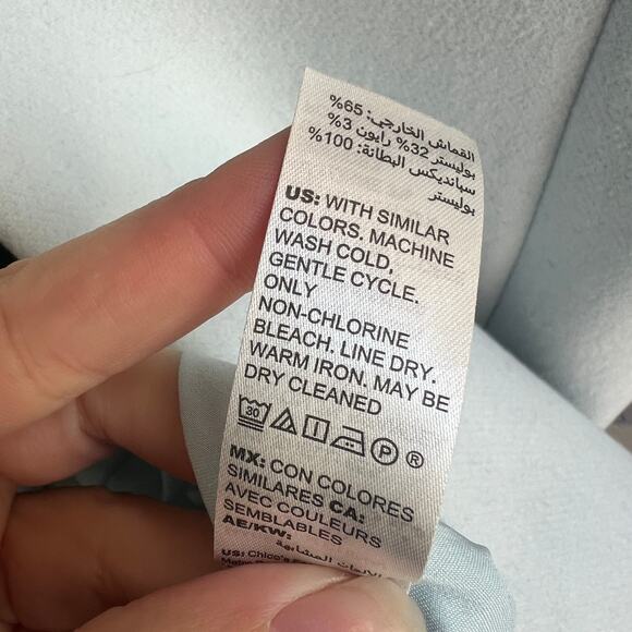 White House Black Market Baby Blue Peacoat Size S - Picture 8 of 9